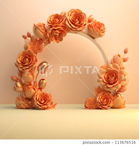 3d Beautiful flowers Backgrounds wallpaper 113676516