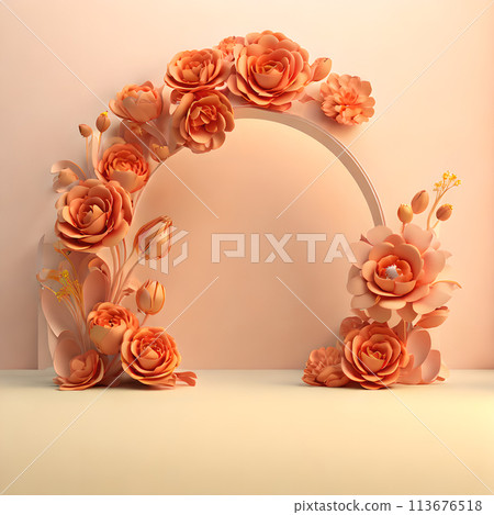3d Beautiful flowers Backgrounds wallpaper 113676518