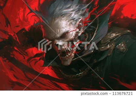 vampire skull 113676721