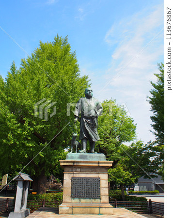 Statue of Saigo Takamori at Ueno Park, Tokyo, Japan Statue of Saigo Takamori at Ueno Park, Tokyo, Japan 113676867
