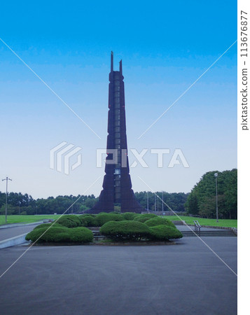 Centennial Memorial Tower at Hokkaido, Japan. For use in illustrations Background image or copy space Centennial Memorial Tower at Hokkaido, Japan. For use in illustrations Background image or copy space 113676877