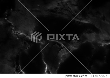 Black marble natural pattern for background, abstract natural marble black and white 113677024