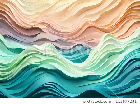 3D Beautiful wave Backgrounds wallpaper 113677231