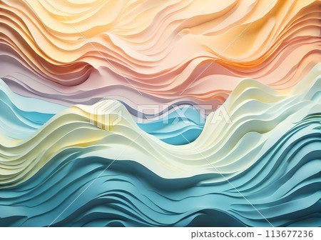 3D Beautiful wave Backgrounds wallpaper 113677236