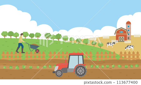 Agriculture, fields and ranches, farming scenes (Full HD 16:9 size) Agriculture, fields and ranches, farming scenes (Full HD 16:9 size) 113677400