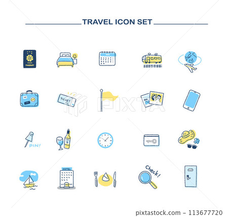 Travel icon set 113677720