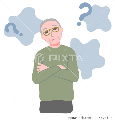 患有阿茲海默症的老人 患有阿茲海默症的老人 113678122