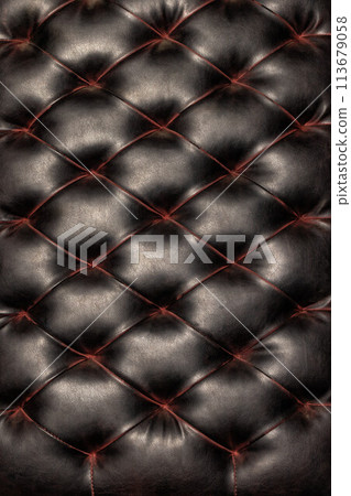 Vintage dark brown leather background and furniture texture. 113679058