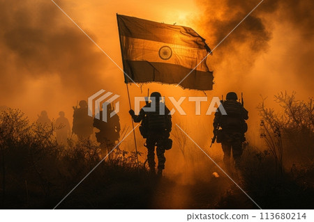 Indian soldiers 113680214