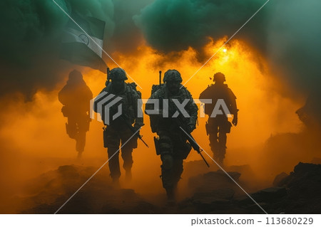 Indian soldiers 113680229