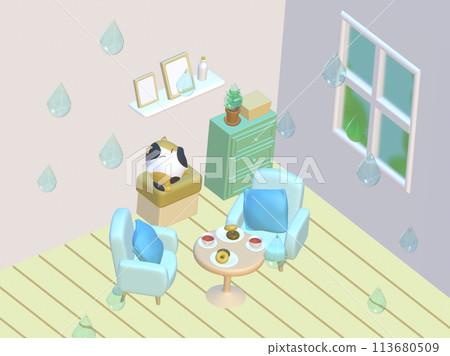 Aerial view of a humid room 113680509