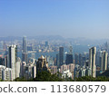 Hong Kong skyscrapers seen from the observation deck 113680579