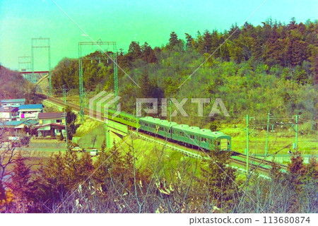 New Tokyu 8500 series cars being delivered, towed by 3450 series 3493-3462, near Eda, March 25, 1979 New Tokyu 8500 series cars being delivered, towed by 3450 series 3493-3462, near Eda, March 25, 1979 113680874