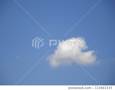 One cloud over the blue sky One cloud over the blue sky 113681535