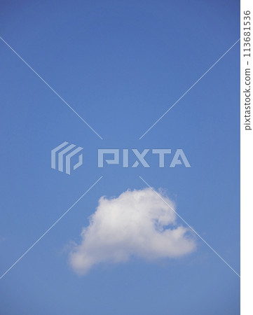 One cloud over the blue sky One cloud over the blue sky 113681536