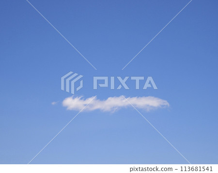 One cloud over the blue sky One cloud over the blue sky 113681541