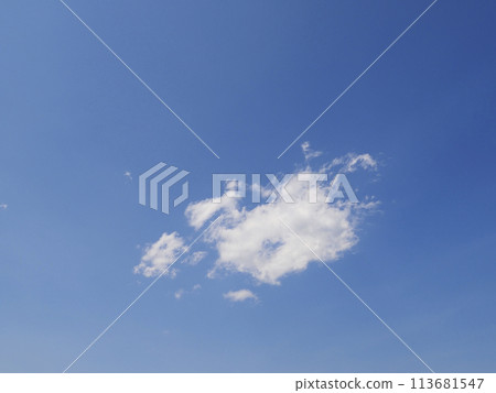 One cloud over the blue sky One cloud over the blue sky 113681547