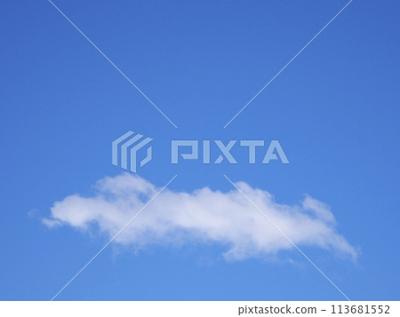 One cloud over the blue sky One cloud over the blue sky 113681552