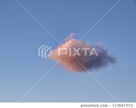 One cloud over the blue sky One cloud over the blue sky 113681553