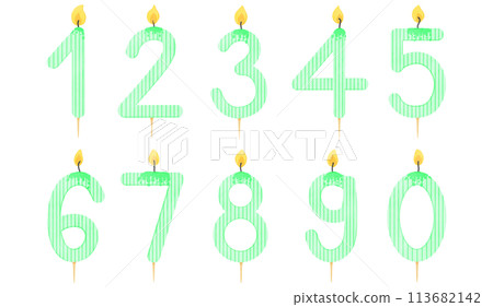 Birthday candle number, age, anniversary, candle, burning candle number pattern Birthday candle number, age, anniversary, candle, burning candle number pattern 113682142