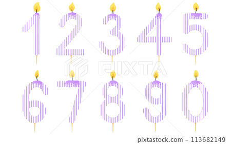 Birthday candle number, age, anniversary, candle, burning candle number pattern Birthday candle number, age, anniversary, candle, burning candle number pattern 113682149