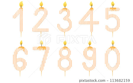 Birthday candle number, age, anniversary, candle, burning candle number pattern Birthday candle number, age, anniversary, candle, burning candle number pattern 113682159
