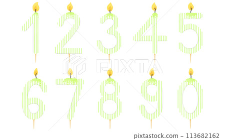 Birthday candle number, age, anniversary, candle, burning candle number pattern Birthday candle number, age, anniversary, candle, burning candle number pattern 113682162