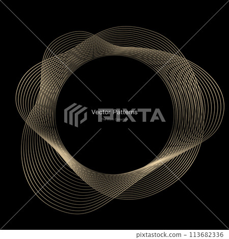 Luxury circle frame design 113682336