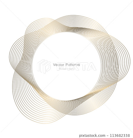 Luxury circle frame design 113682338