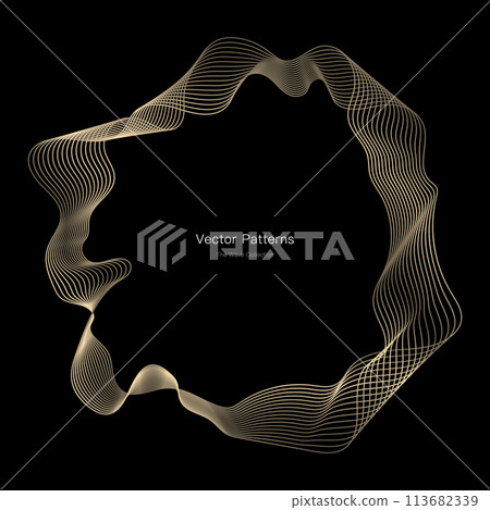 Luxury circle frame design 113682339