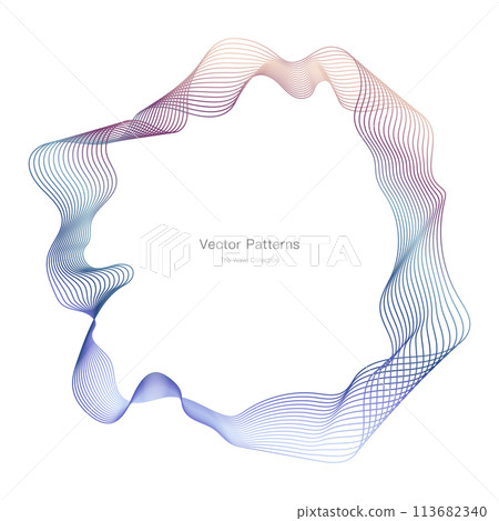 Luxury circle frame design 113682340