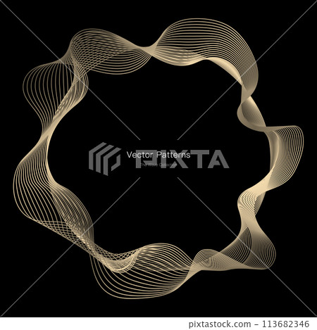 Luxury circle frame design 113682346