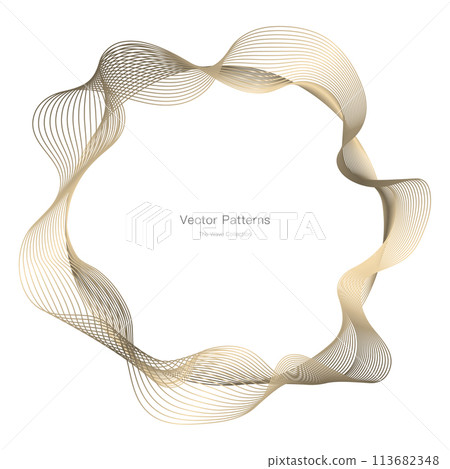 Luxury circle frame design 113682348