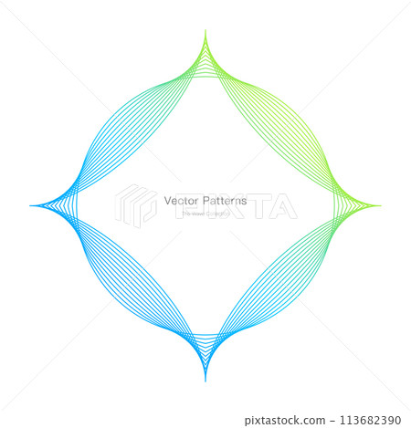 Luxurious rectangular frame design 113682390