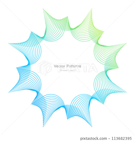 Luxury circle frame design 113682395