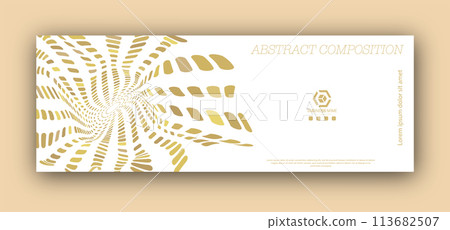 A graphic design layout for a cover or poster. Template for the design of a booklet or brochure 113682507