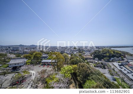 National Treasure Inuyama Castle - View from the castle tower National Treasure Inuyama Castle - View from the castle tower 113682901