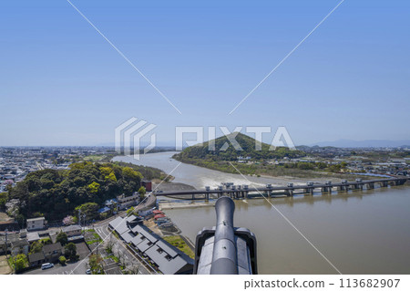 National Treasure Inuyama Castle - View from the castle tower National Treasure Inuyama Castle - View from the castle tower 113682907