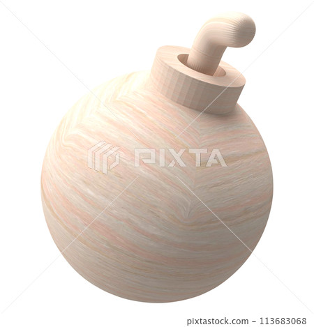 The wood bomb png image for decor your design 3d rendering. The wood bomb png image for decor your design 3d rendering. 113683068
