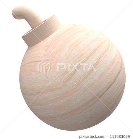 The wood bomb png image for decor your design 3d rendering. The wood bomb png image for decor your design 3d rendering. 113683069