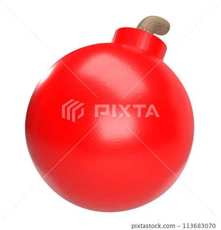 The red bomb png image for decor your design 3d rendering. The red bomb png image for decor your design 3d rendering. 113683070