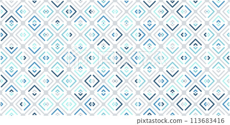 Colorful seamless pattern. Composition of colored geometric elements for backgrounds, textures, prints and creative design Colorful seamless pattern. Composition of colored geometric elements for backgrounds, textures, prints and creative design 113683416