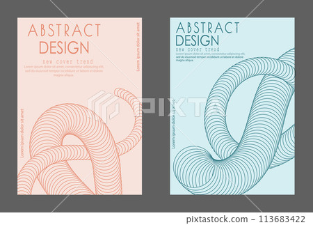 Three-dimensional spiral effect. The dynamic shape of the parallel lines creates the illusion of volume. A design element for creative ideas Three-dimensional spiral effect. The dynamic shape of the parallel lines creates the illusion of volume. A design element for creative ideas 113683422