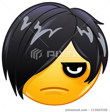 emo❤︎ Emo Emoticon - Stock Illustration [113683509] - PIXTA