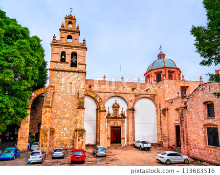 Temple of Our Lady of Carmen in Morelia - Michoacan, Mexico 113683516