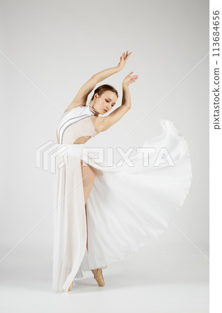 Ballerina in a dress 113684656