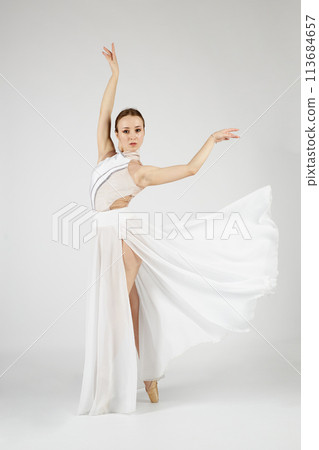 Ballerina in a dress 113684657