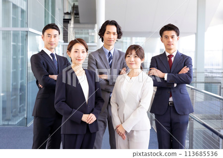Business men and women portrait Business men and women portrait 113685536