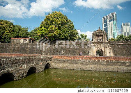 View of Fort Santiago in Manila, Philippines View of Fort Santiago in Manila, Philippines 113687469
