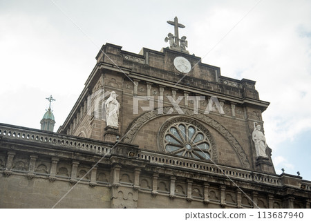 Beautiful view of Manila Cathedral in Manila, Philippines Beautiful view of Manila Cathedral in Manila, Philippines 113687940